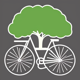 active metro logo bike with tree